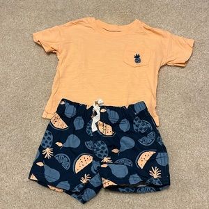 Carters, Boys summer tropical set, 6months